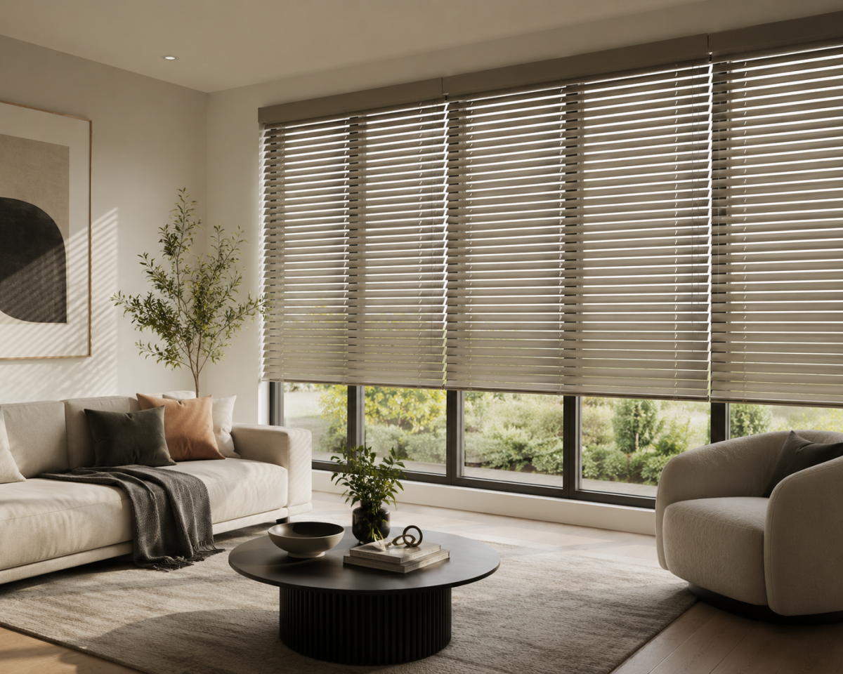Custom blinds by Grace Curtains