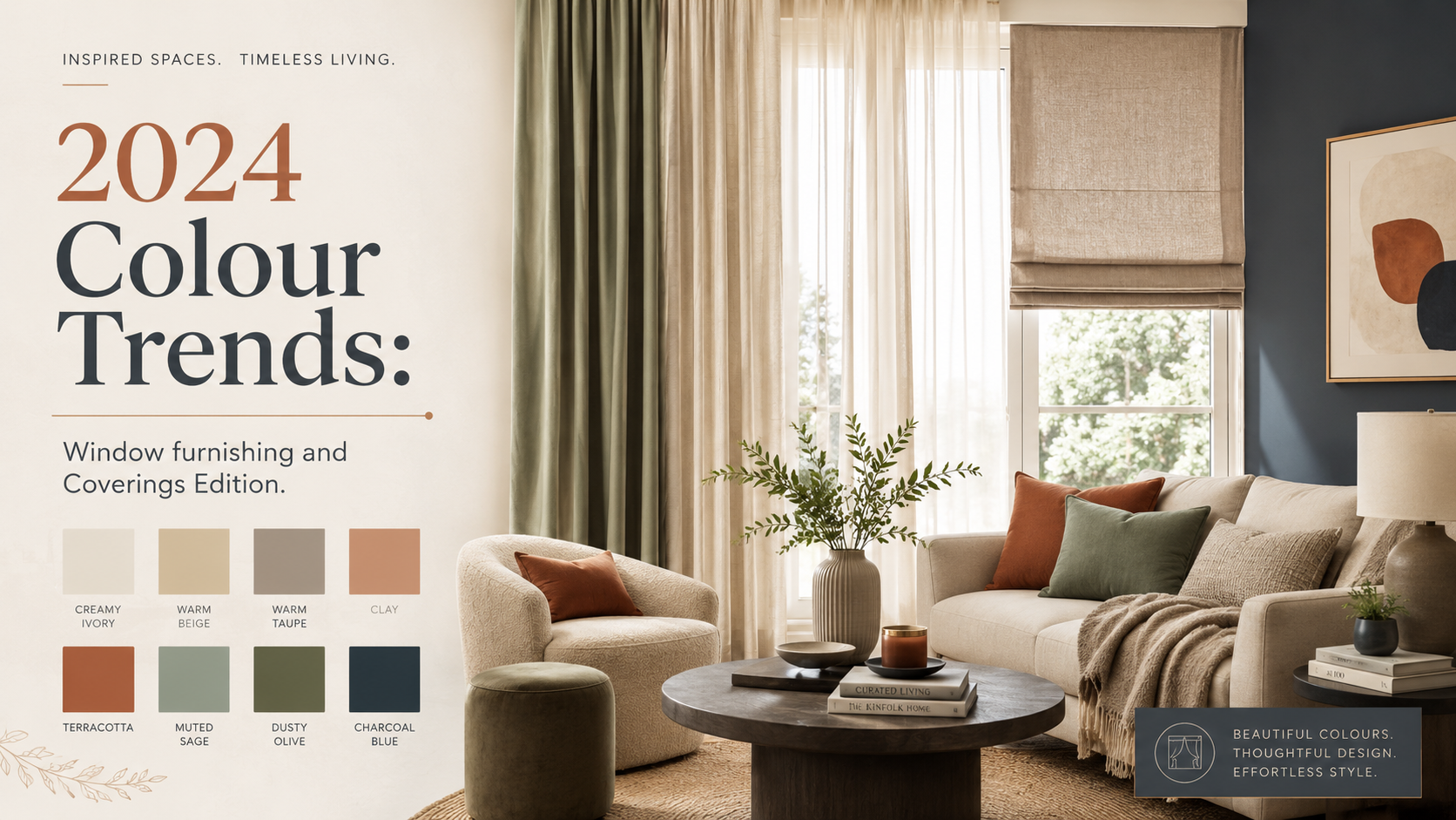 2024 Colour Trends: Window furnishing and Coverings Edition.